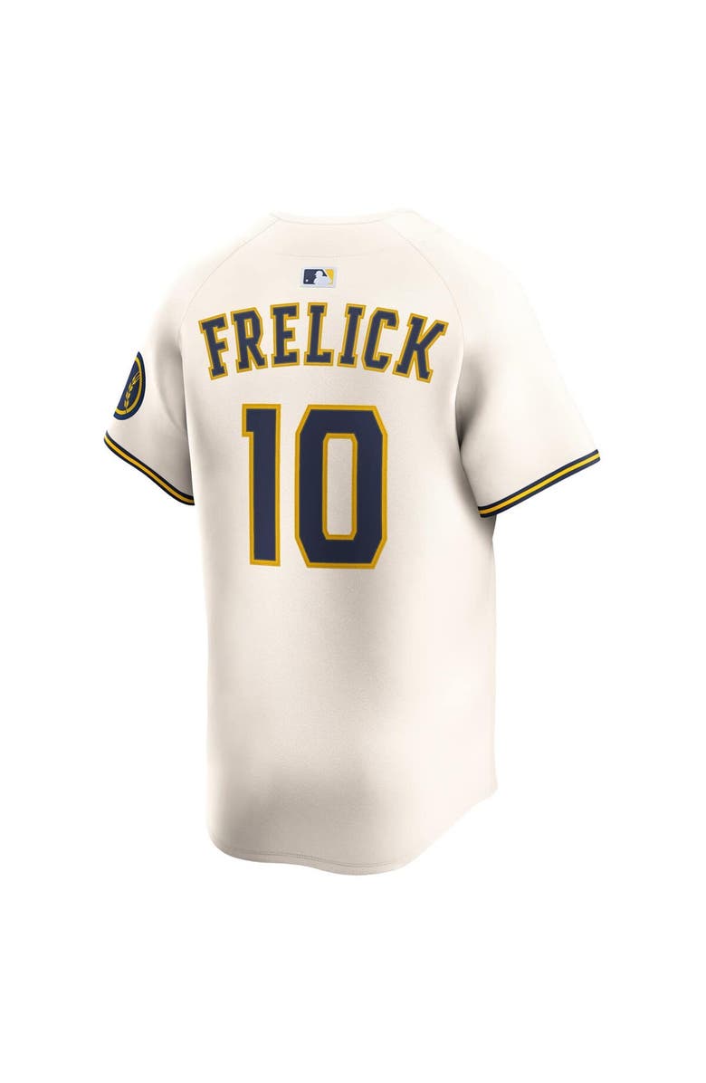 Nike Men's Nike Sal Frelick Cream Milwaukee Brewers Home Limited Player Jersey, Alternate, color, Cream