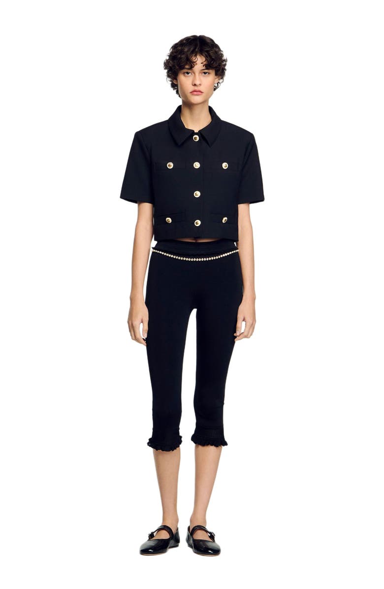 SANDRO Short-sleeved jacket, Main, color,