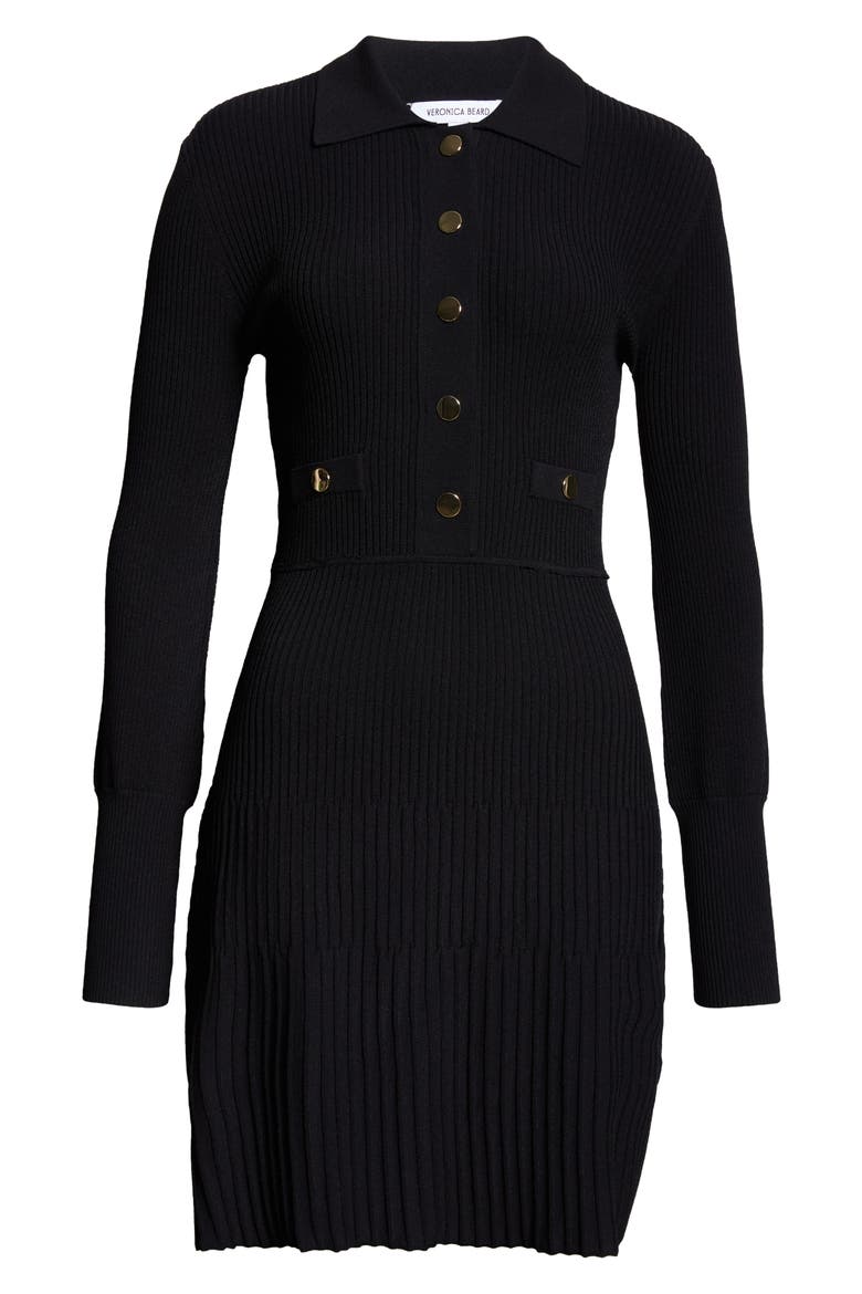 Lauper Long Sleeve Sweater Dress, Alternate, color, BLACK