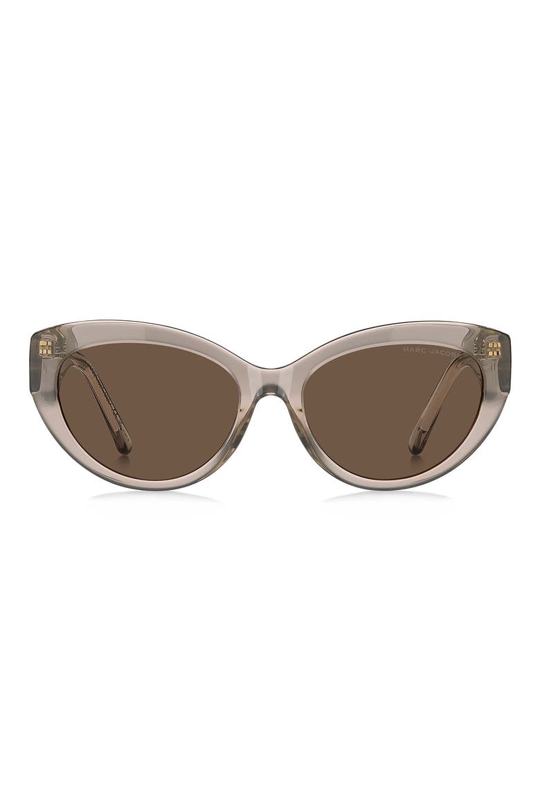 54mm Cat Eye Sunglasses, Main, color, NUDE/ BROWN