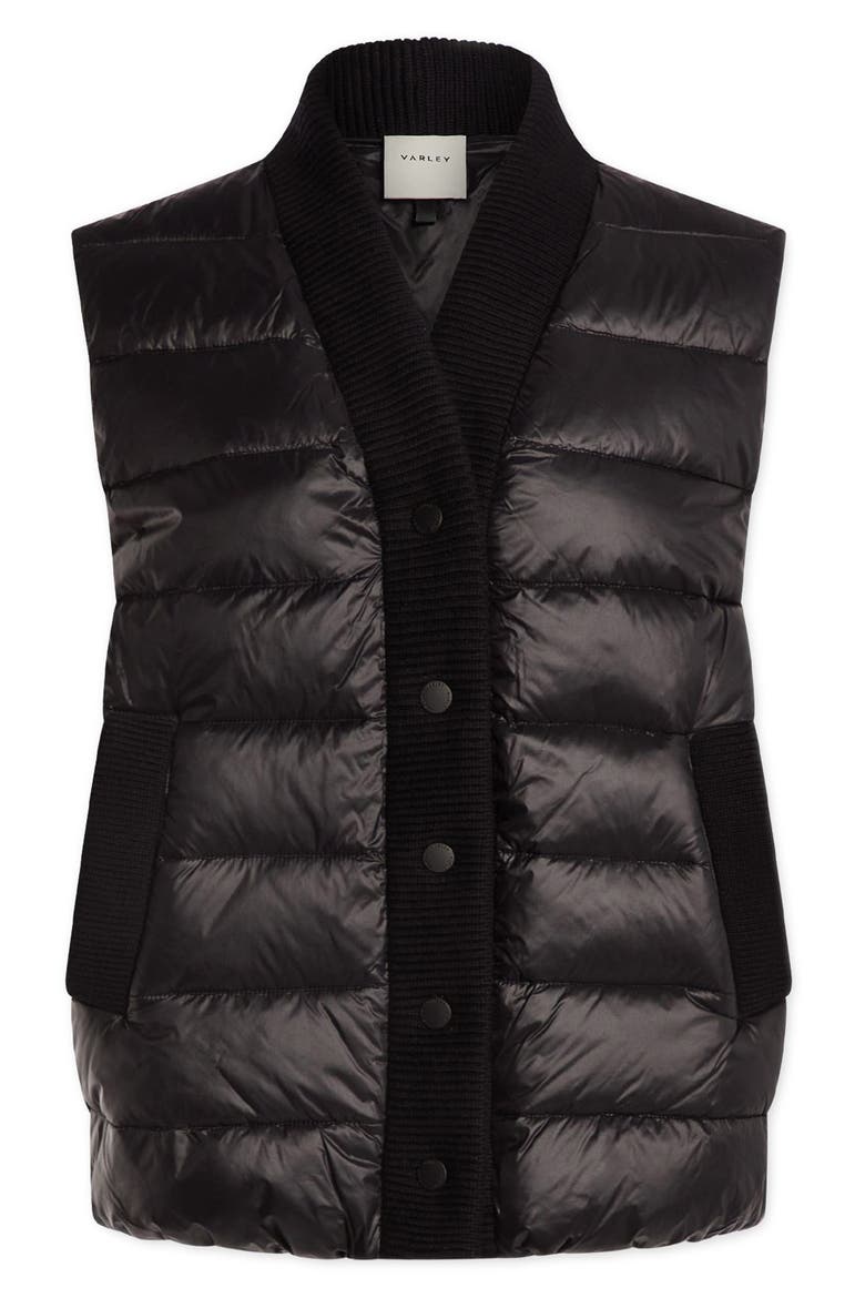 Colwyn Puffer Vest, Alternate, color, BLACK