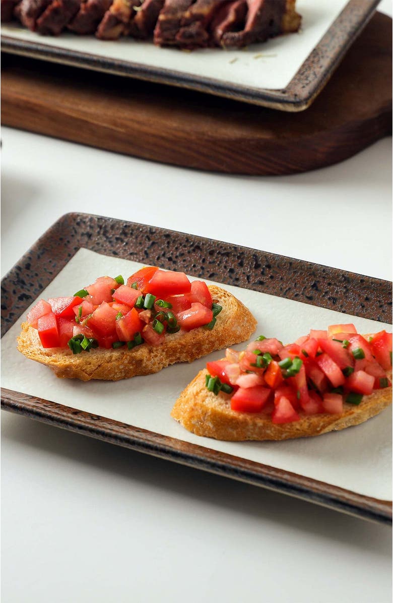 Stone Lain Lucy Porcelain 3-Piece Serving Plate Set, Alternate, color, Beige