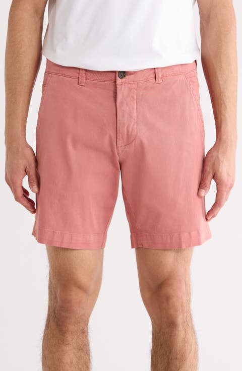 Garment Dyed Flat Front Shorts