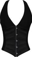 HOUSE OF CB Lia Black Corset Top