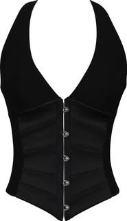 HOUSE OF CB Lia Black Corset Top