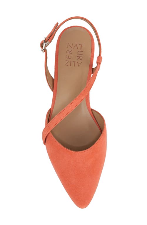 Naturalizer Hawaii Pointed Toe Slingback Flat In Orange