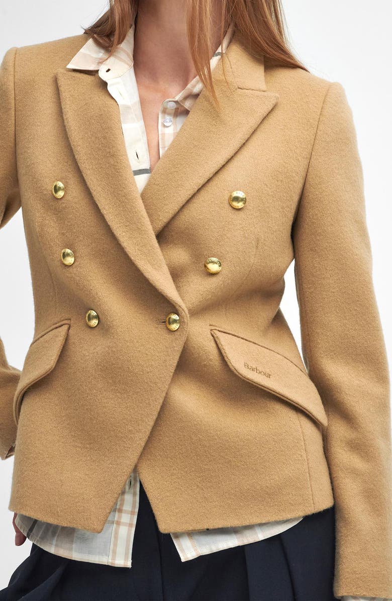 Barbour Darly Double Breasted Blazer, Alternate, color, 
