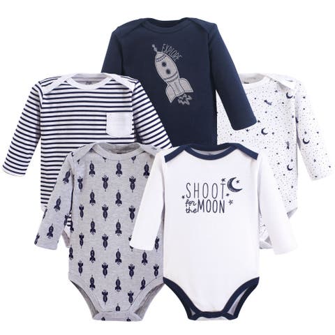 Five-Piece Set of Infant Long-Sleeve Bodysuits