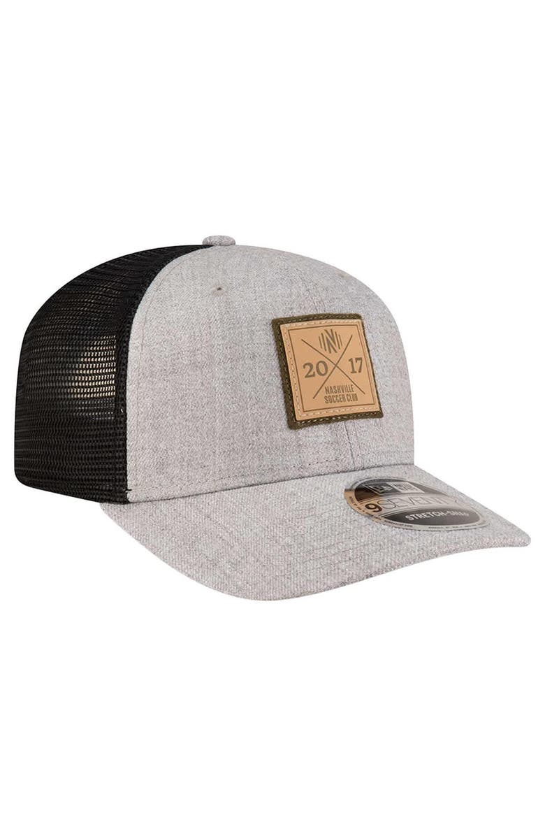 New Era Men's New Era Heather Gray Nashville SC 9SEVENTY COOLERA Stretch-Snap Adjustable Hat, Alternate, color, Heather Gray