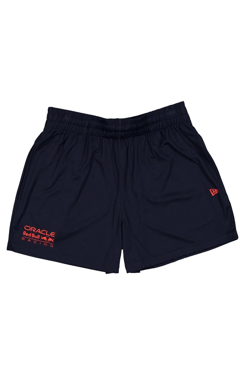 New Era Men's New Era  Navy Red Bull Racing Basketball Mesh Shorts, Alternate, color, 
