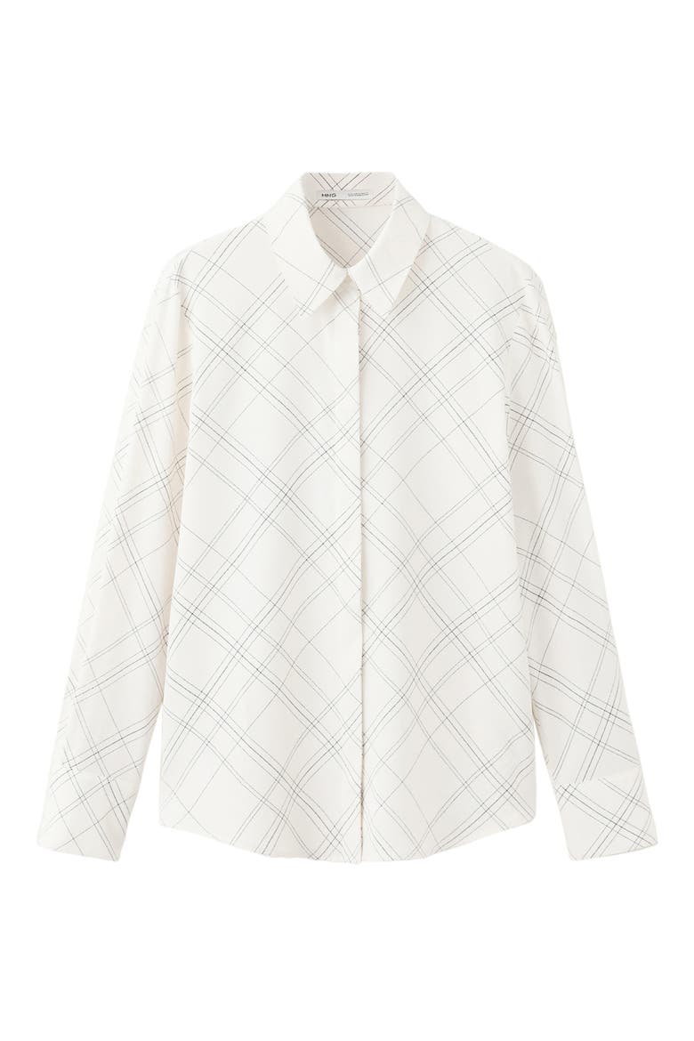 Printed Straight Shirt, Alternate, color, ECRU