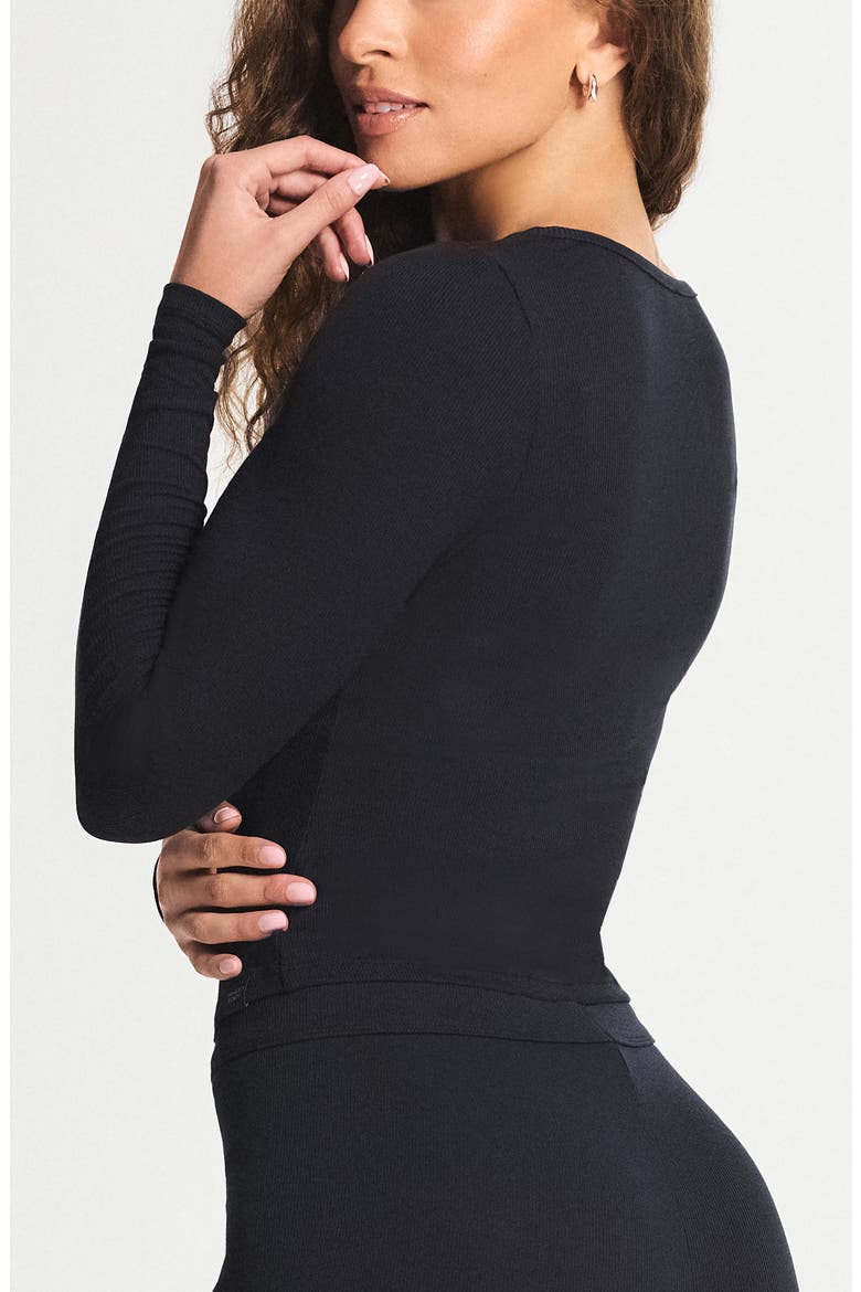 Modal Dreams Sleep Henley, Alternate, color, BLACK CAVIAR