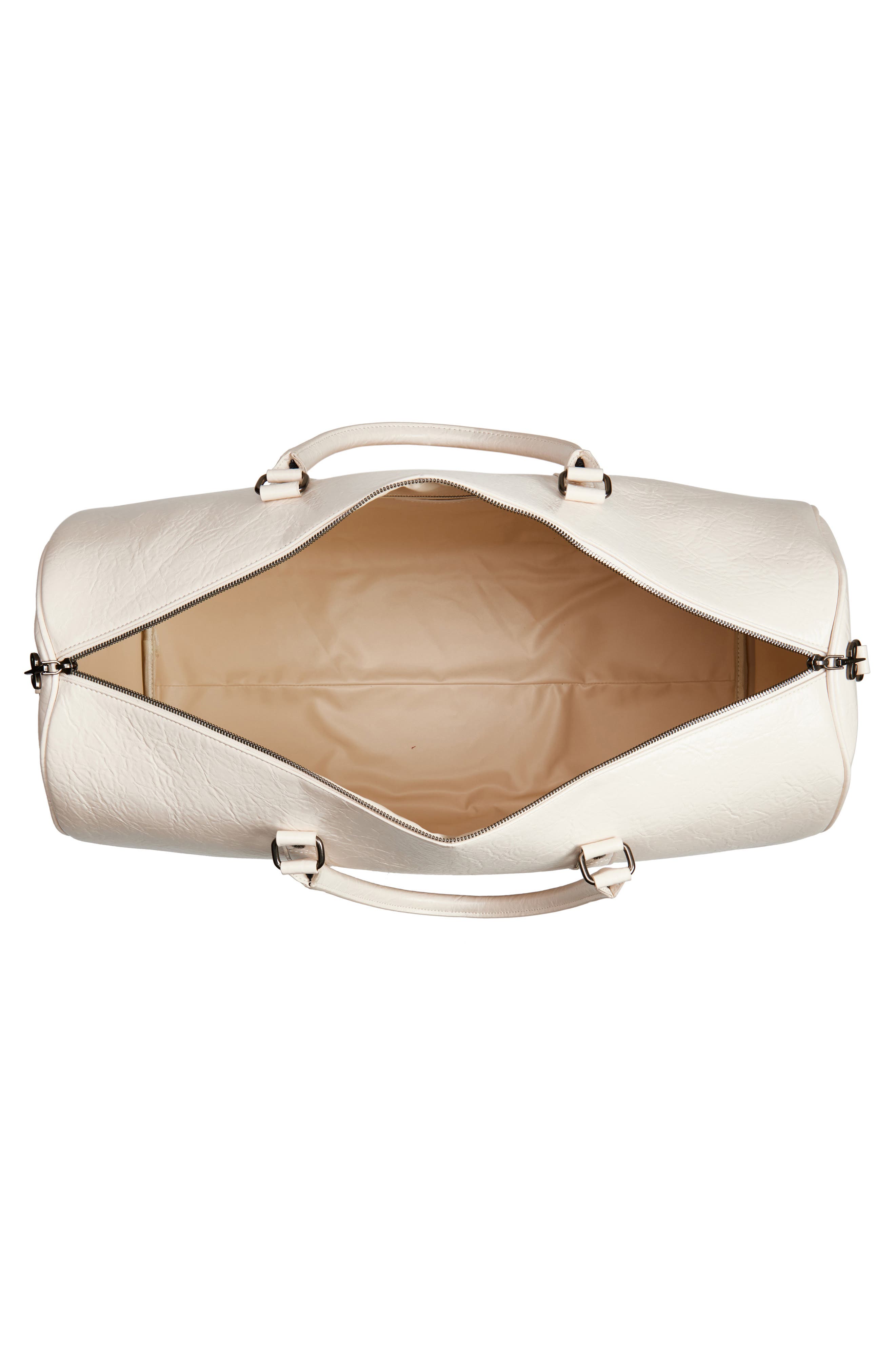 SANTO STUDIO Twitch Stenberg Ivory Duffel Bag, Alternate, color, Cream