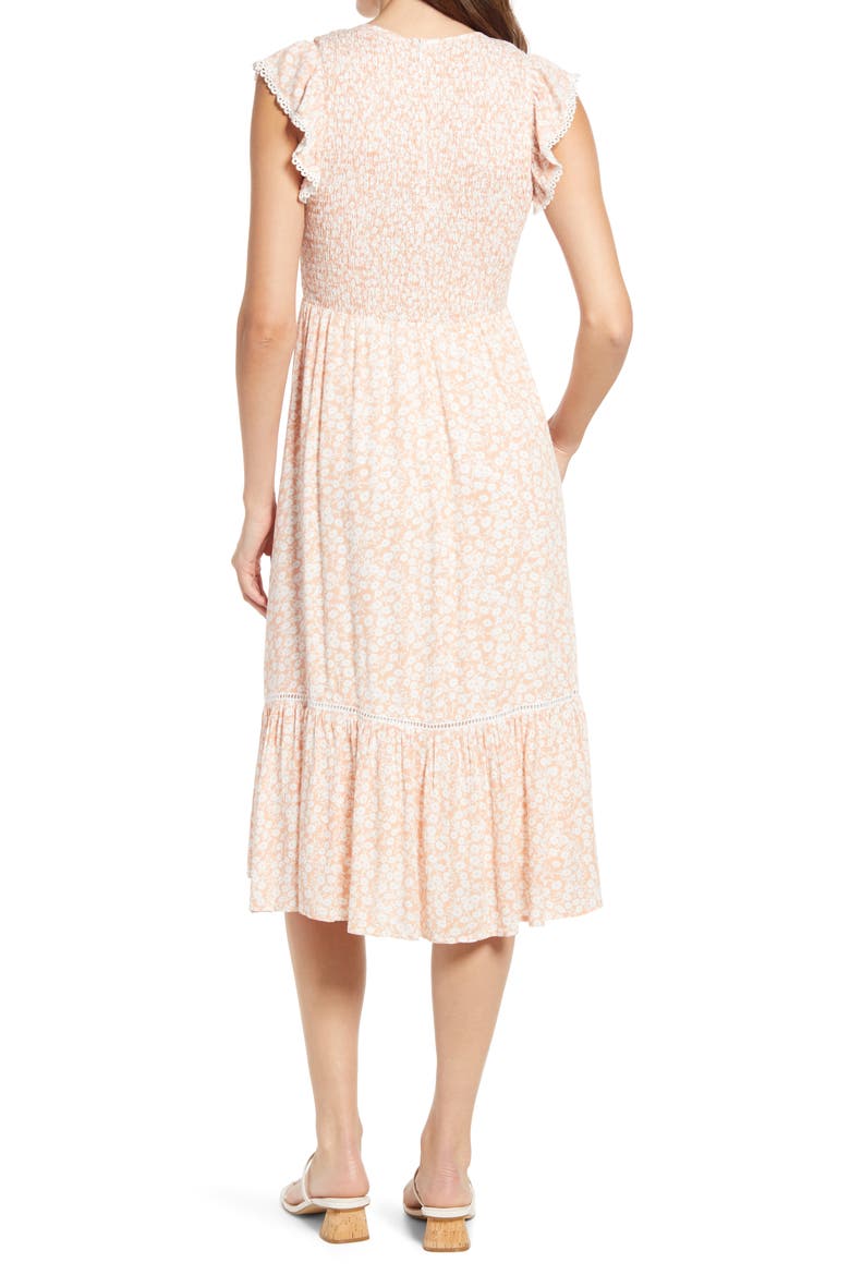 Pick Me In The Desert Dress, Alternate, color, NUDE-WHITE