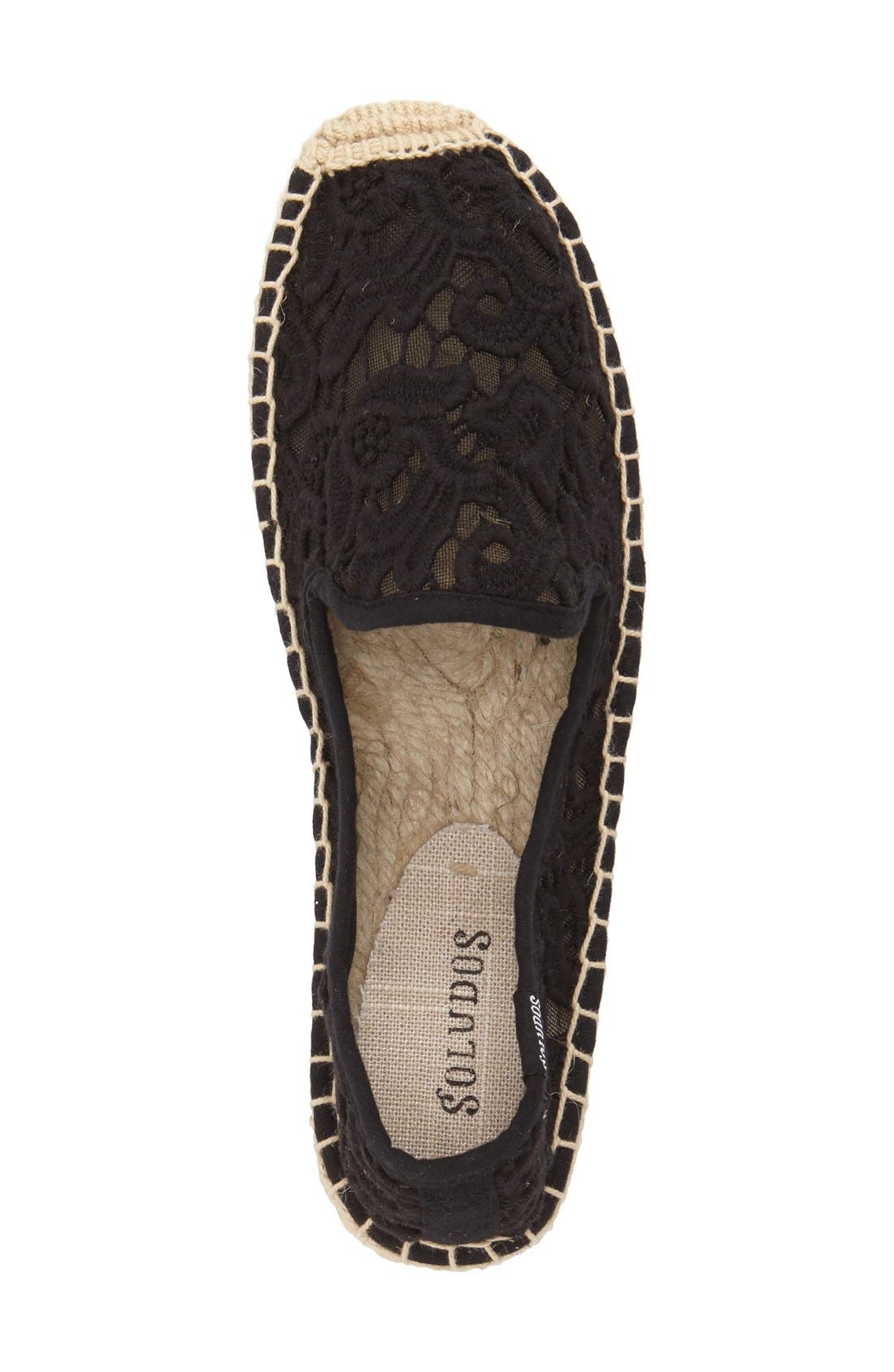 Soludos Lace Espadrille Slip-On, Alternate, color, 