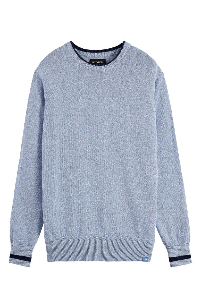 Scotch & Soda Mélange Crewneck Sweater, Alternate, color, Faded Denim