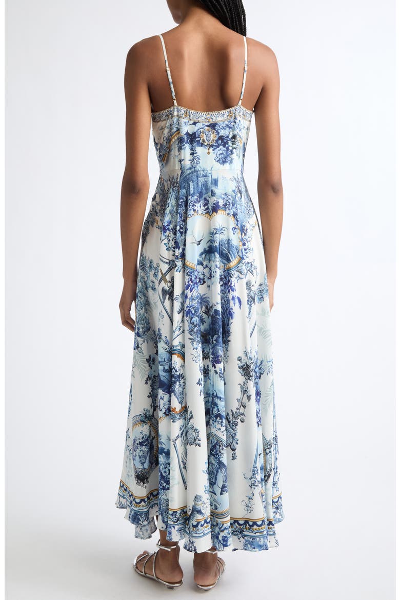 Porcelain Parlor Print Silk Maxi Sundress, Alternate, color, THE PORCELAIN PARLOUR