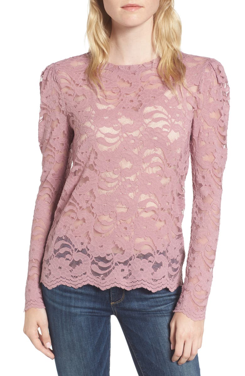 Hinge Lace Top, Main, color, 
