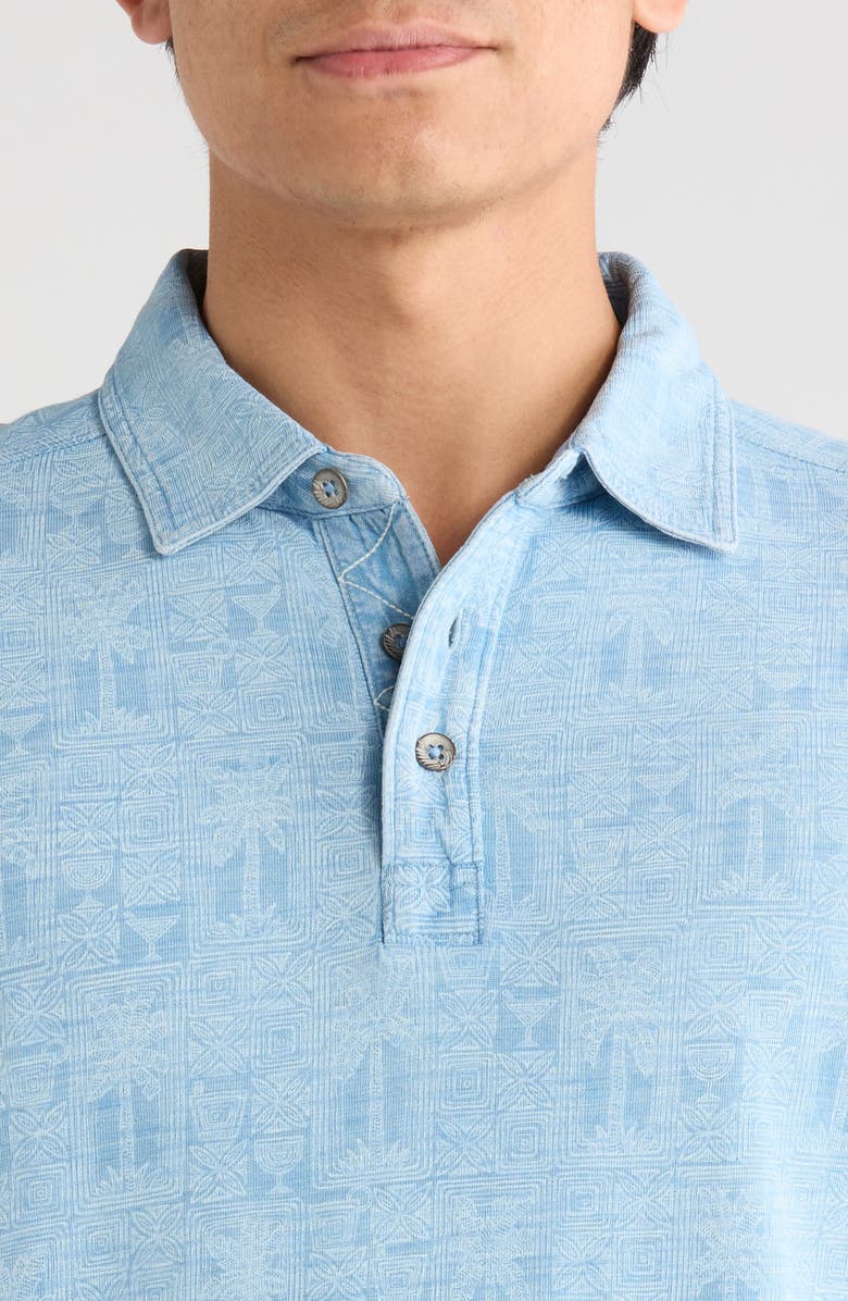 Tommy Bahama Palm Tini Polo, Alternate, color, Bleached Indigo