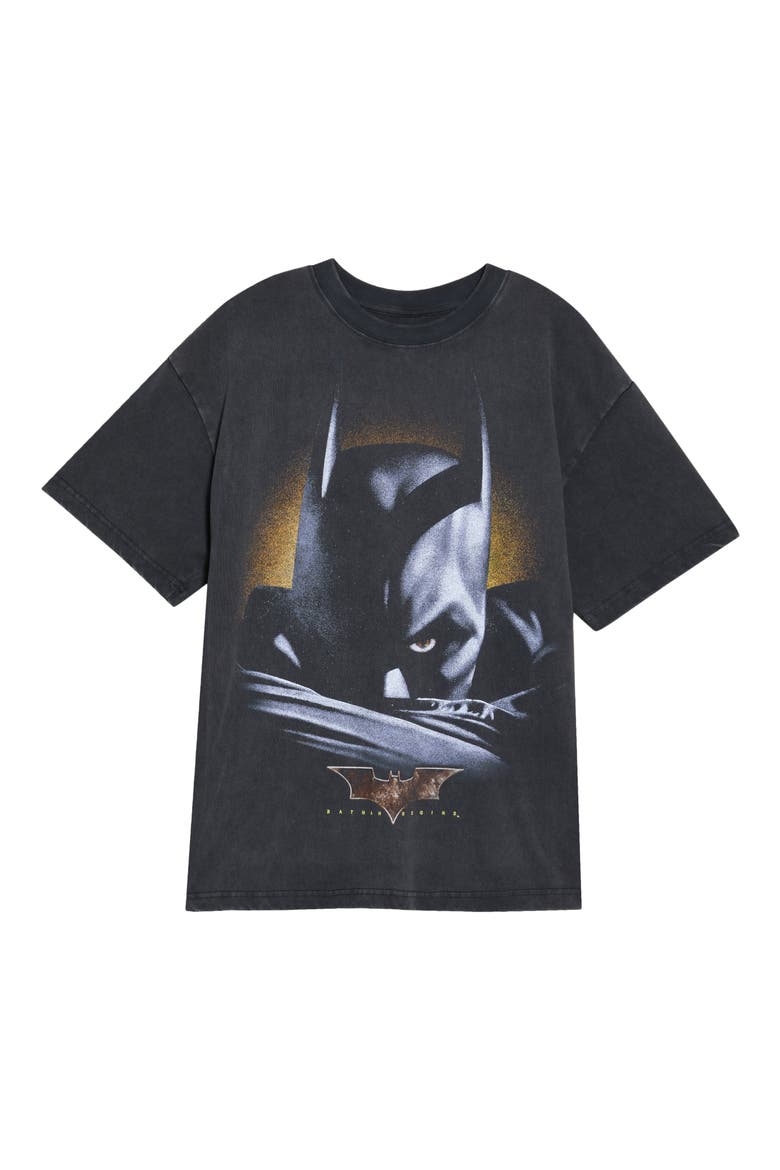 I'm Batman Begins in the Night Graphic T-Shirt, Alternate, color, BLACK WASH