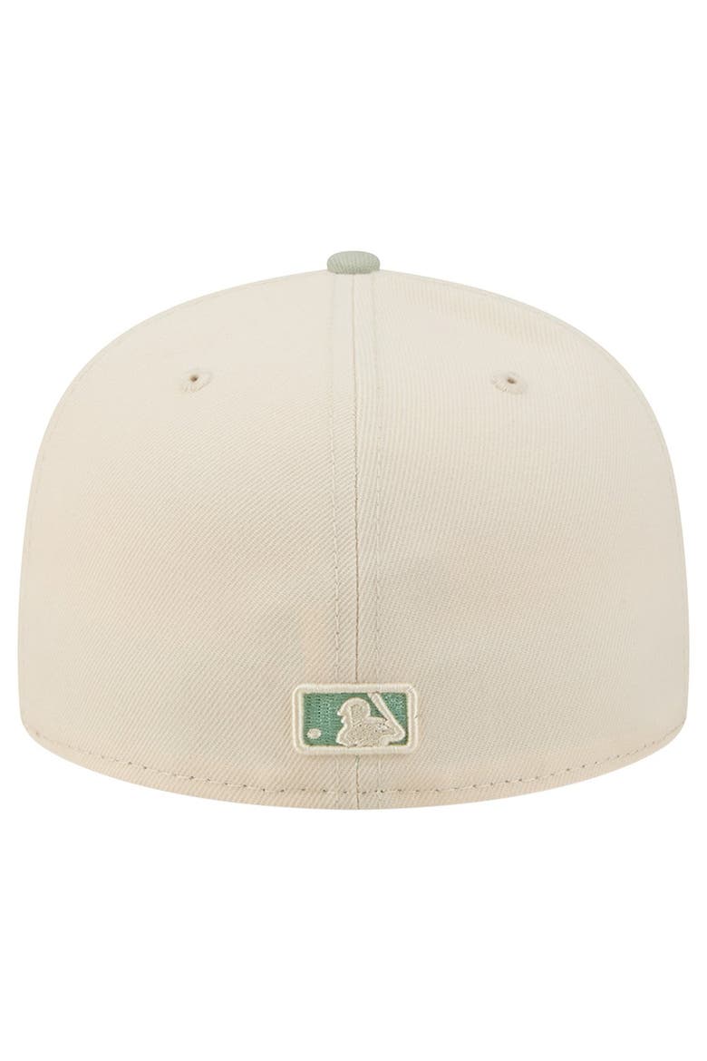 Men's New Era Cream/Green Chicago White Sox Color Pack 59FIFTY Fitted Hat, Alternate, color, Cream