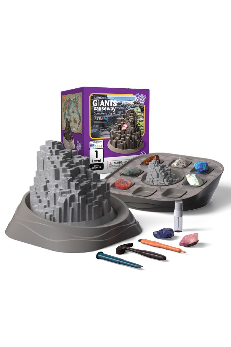 Northern Ireland Gemstone Dig Kit 4Pc, Alternate, color, Multicolored