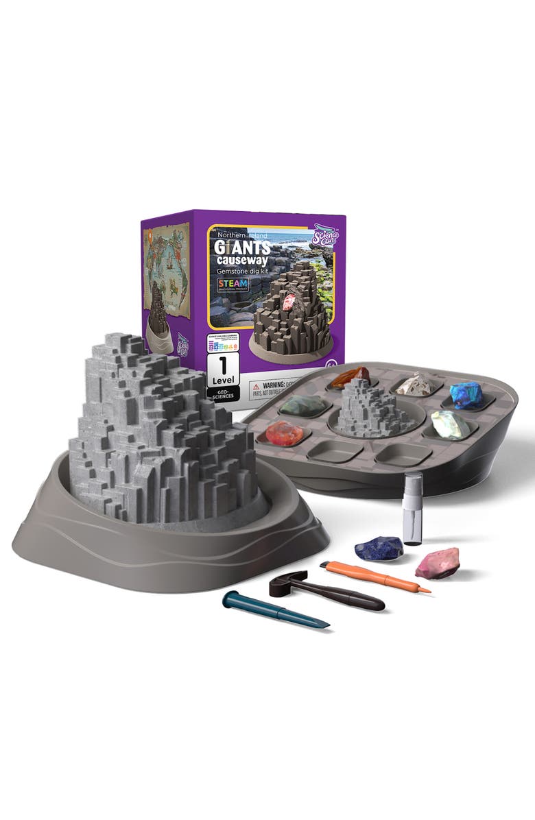 Science Can Northern Ireland Gemstone Dig Kit 4Pc, Alternate, color, Multicolored