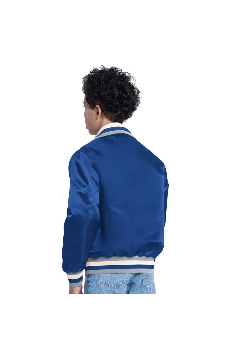 Youth Starter  Royal Los Angeles Dodgers The Captain Jr. Cooperstown Collection Full-Zip Varsity Jacket, Alternate, color, Royal