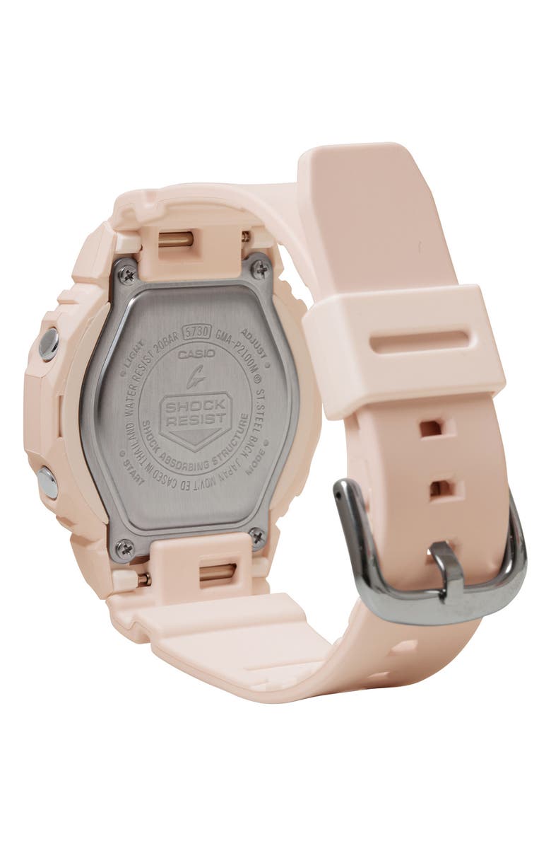 G-SHOCK GMAP2100 Analog-Digital Resin Strap Watch, 40.2mm, Alternate, color, Pink
