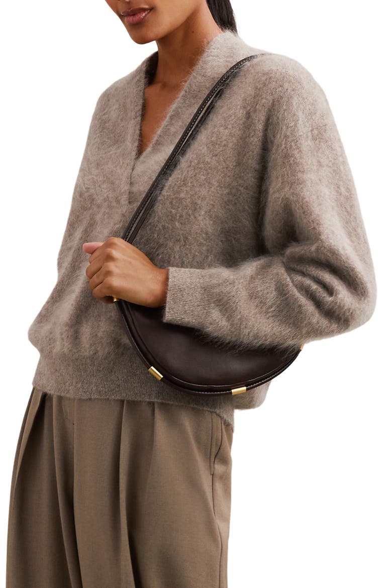 Milo V-Neck Cashmere Sweater, Alternate, color, OATMEAL NEUTRAL