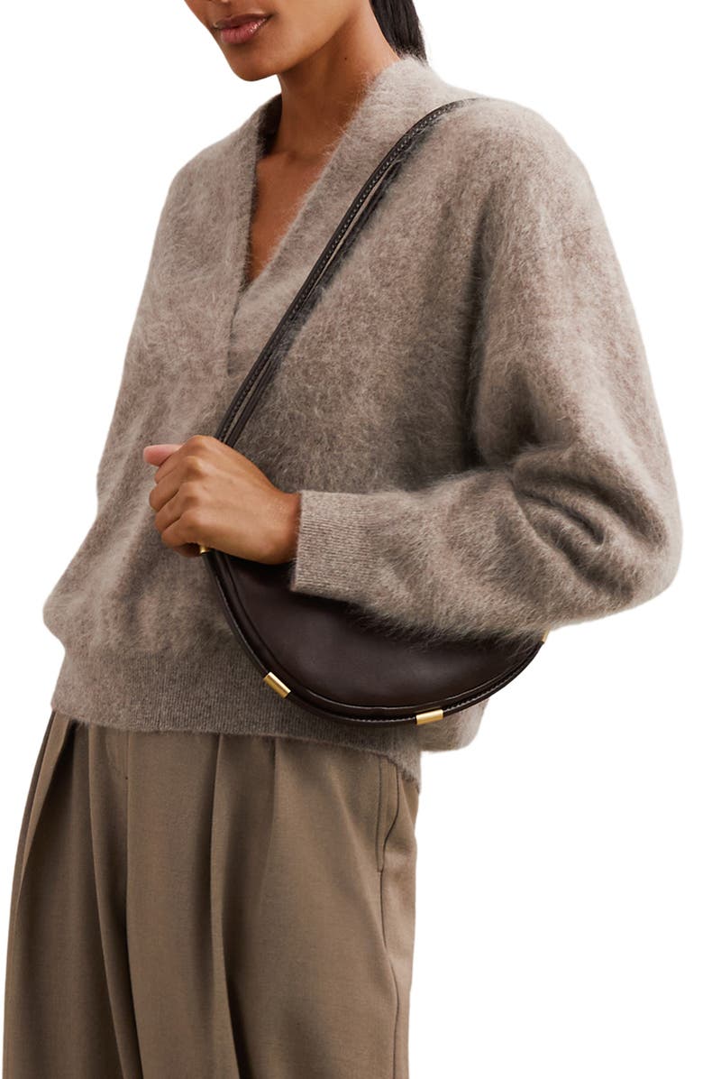 Reiss Milo V-Neck Cashmere Sweater, Alternate, color, Oatmeal Neutral