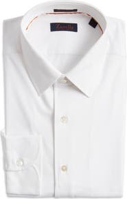 Zanella Lord Solid Knit Cotton Blend Dress Shirt