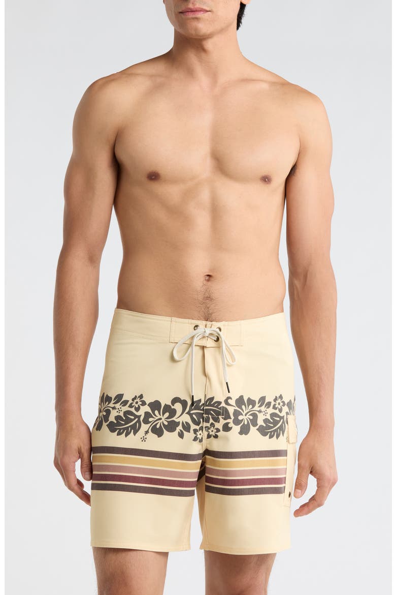 Exotica Swim Shorts, Main, color, BUTTER