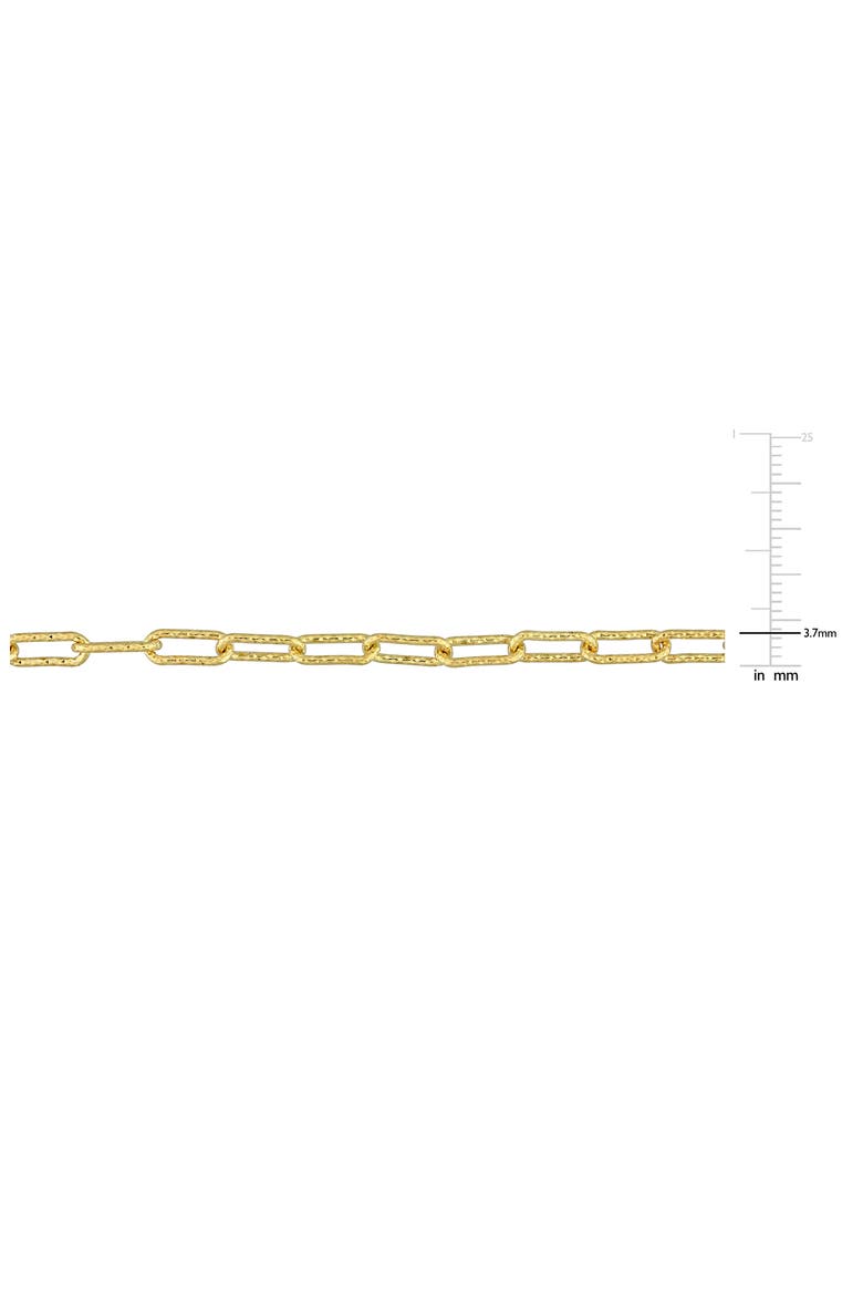 Paper Clip Chain Necklace, Alternate, color, GOLD