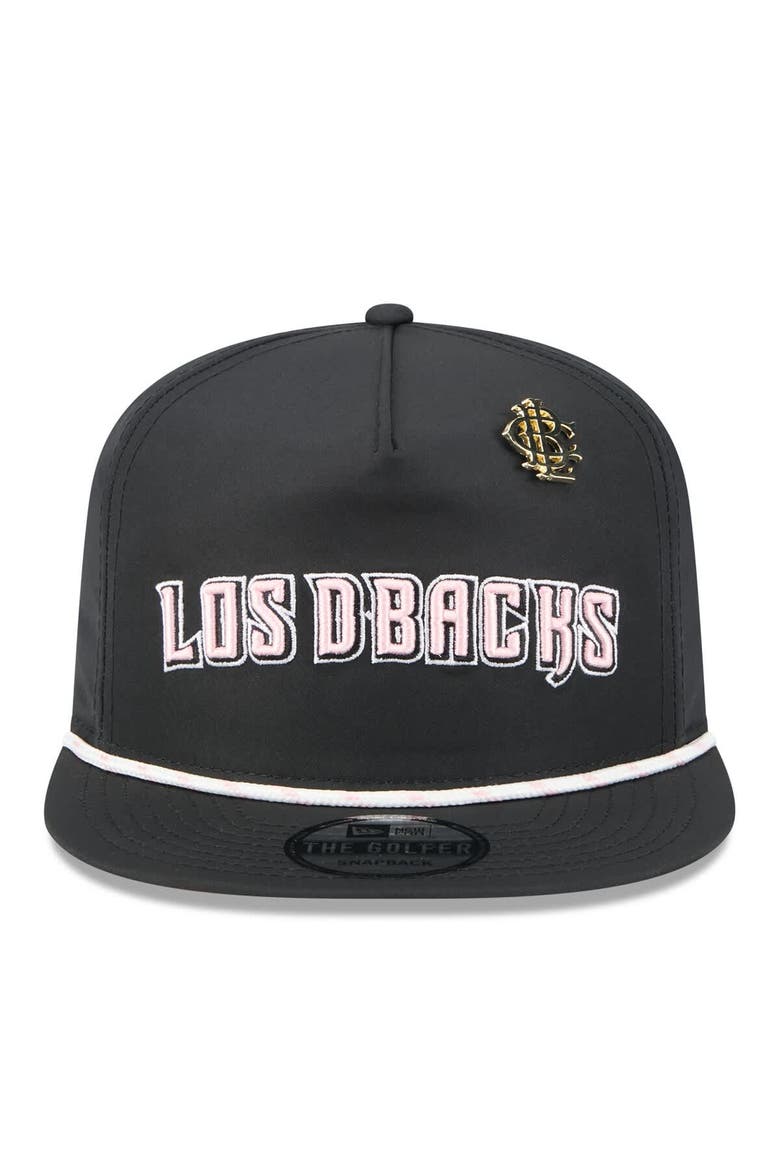 Men's New Era  Black Arizona Diamondbacks 2025 Big League Chew Golfer Snapback Hat, Alternate, color, Black
