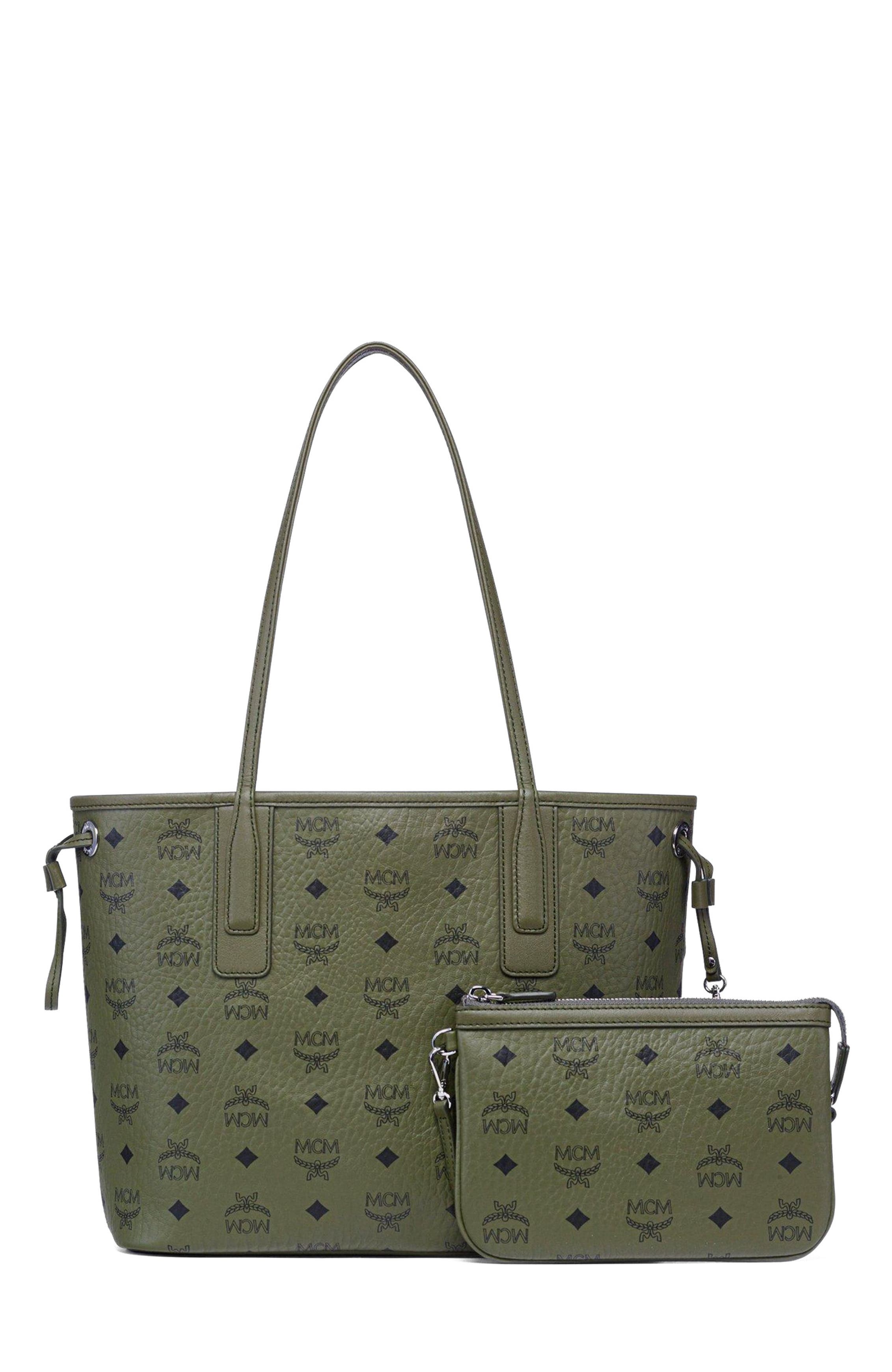 MCM Small Liz Shopper in Visetos, Alternate, color, 