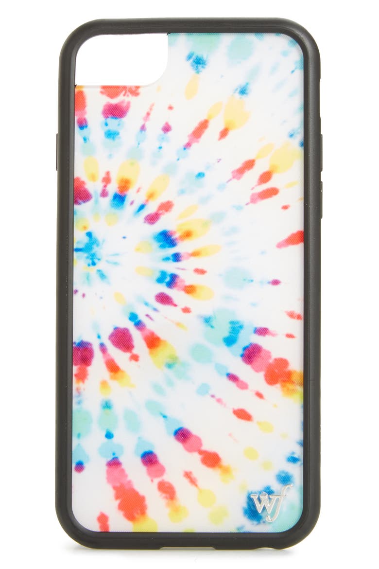 Tie Dye iPhone 6/7/8 Case, Main, color, WHITE MULTI