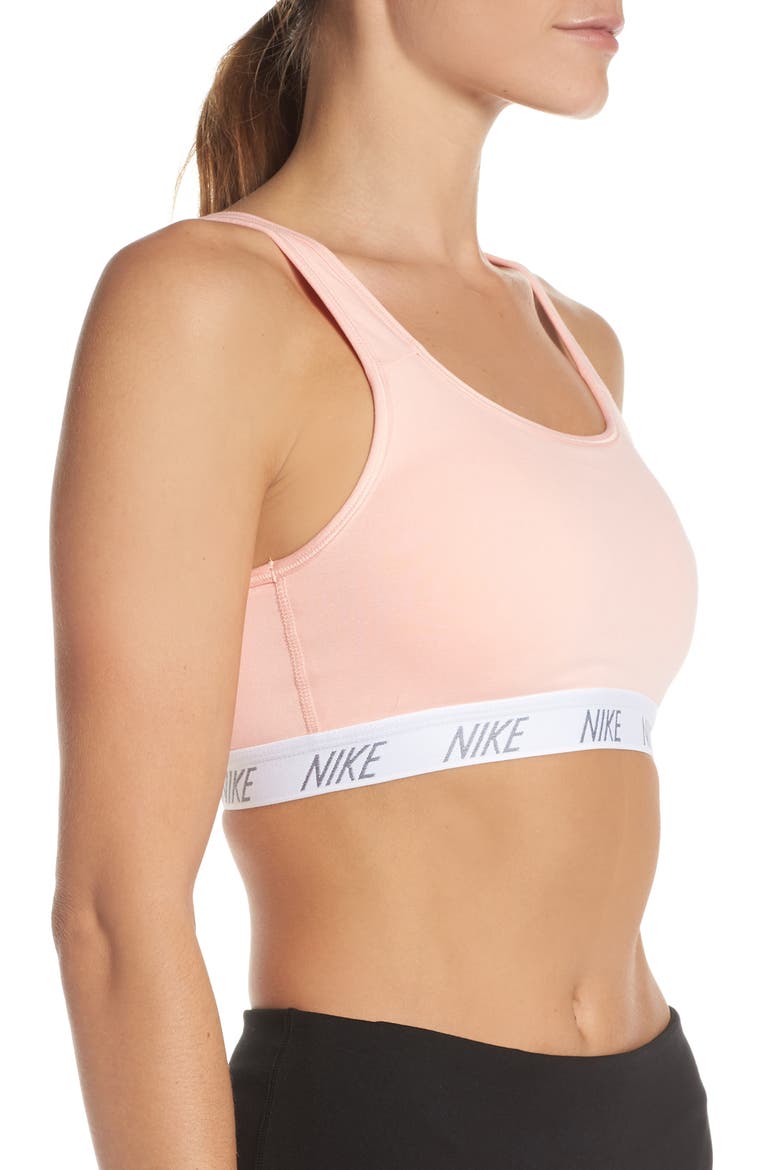 Classic Soft Sports Bra, Alternate, color, STORM PINK/ BLACK