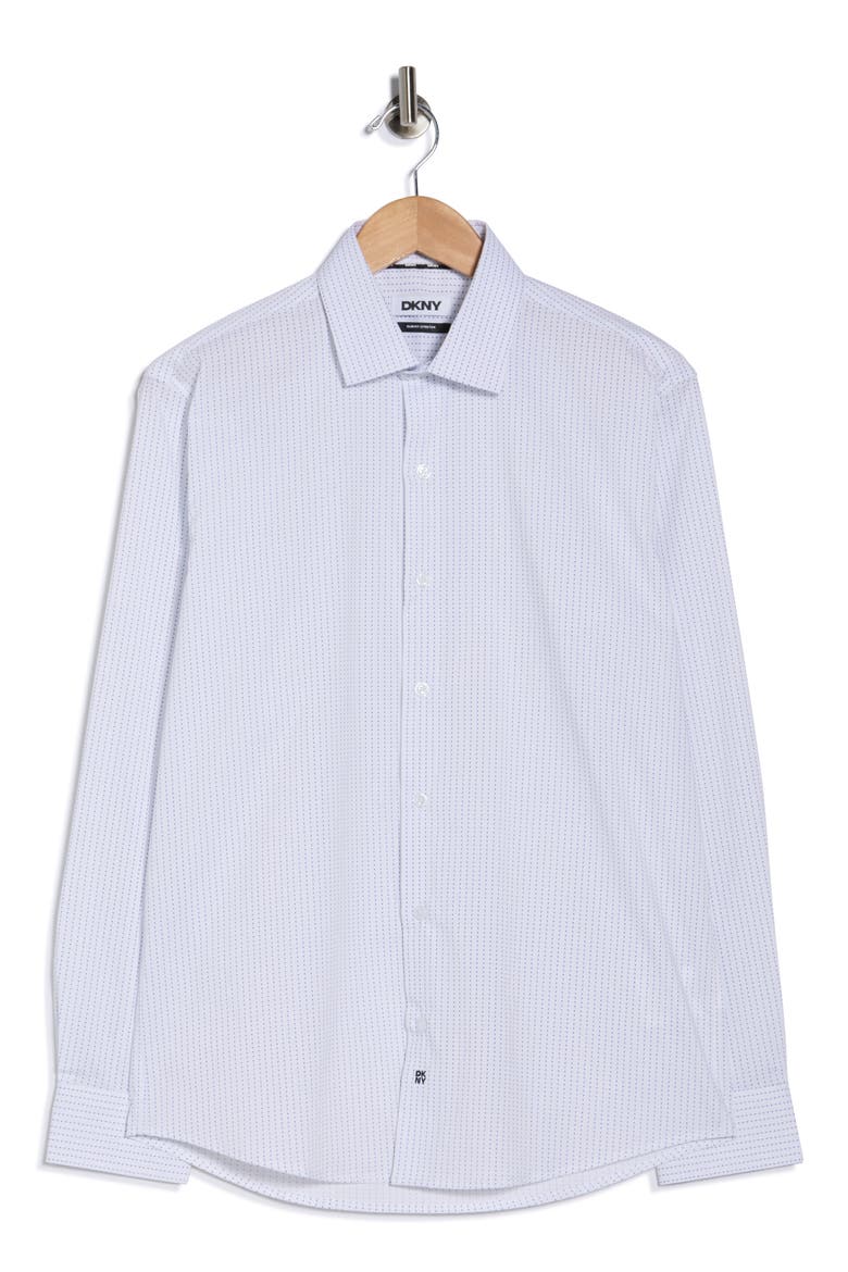 dkny dress shirt Amazon.com: DKNY Mens Slim Fit Stretch Print Button Down Dress Shirt, Blue, 17.5" Neck 36"-37" Sleeve : Clothing, Shoes & Jewelry
