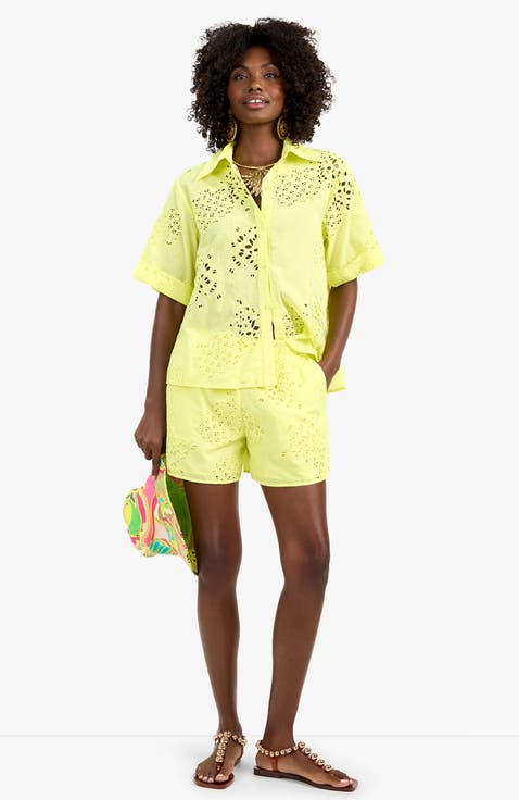 Alody Cotton Eyelet Shorts