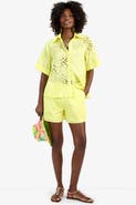 Trina Turk Alody Cotton Eyelet Shorts
