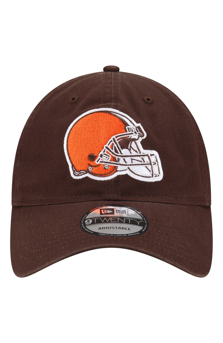 New Era Men's New Era Brown Cleveland Browns Distinct 9TWENTY Adjustable Hat, Alternate, color, Brown