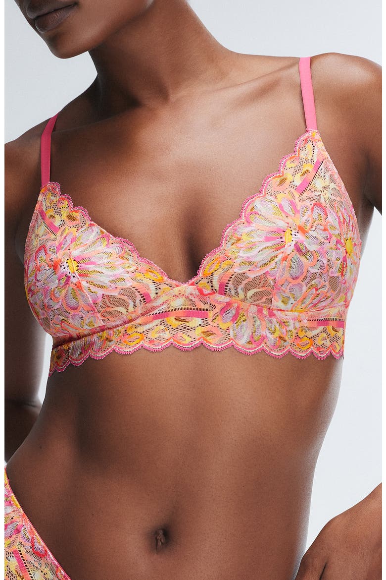 Sunray Lace Bralette, Main, color, ACACIA PINK