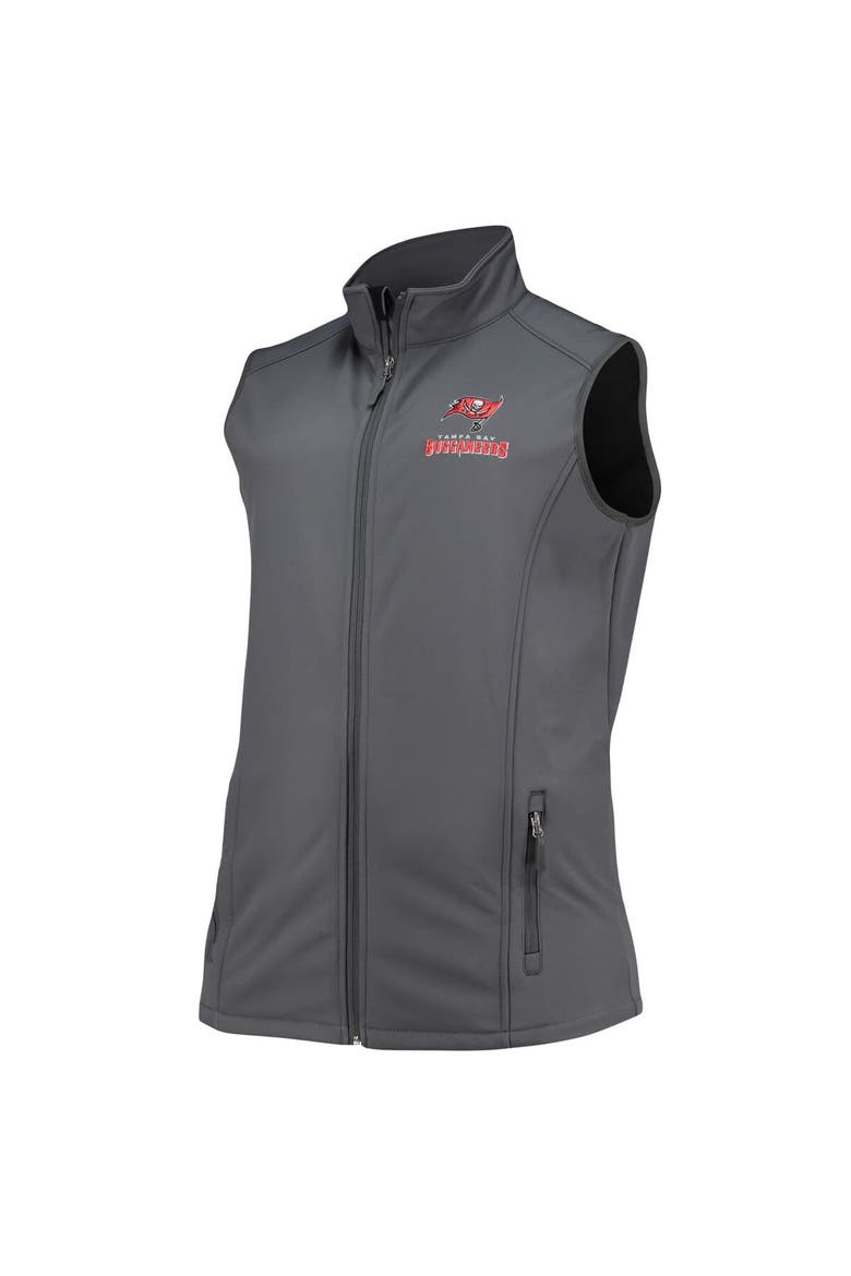 Men's Dunbrooke Charcoal Tampa Bay Buccaneers Big & Tall Archer Softshell Full-Zip Vest, Alternate, color, Charcoal