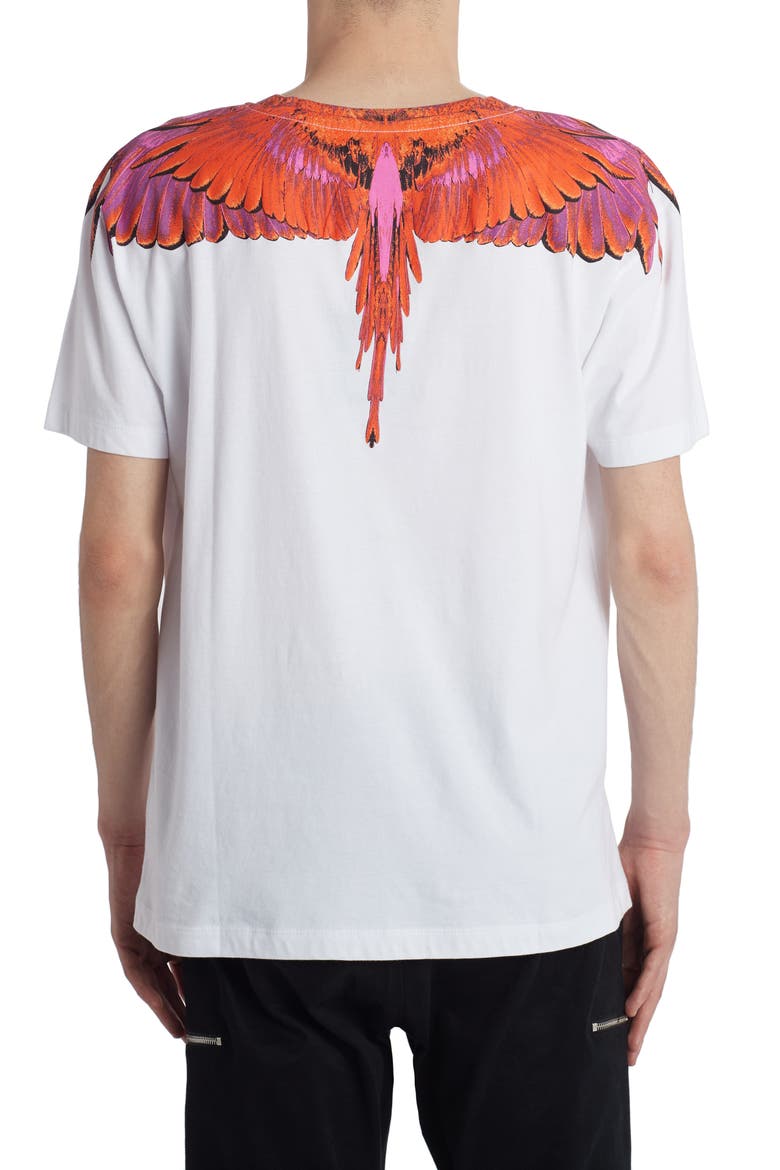 Wings Graphic T-Shirt, Alternate, color, WHITE RED
