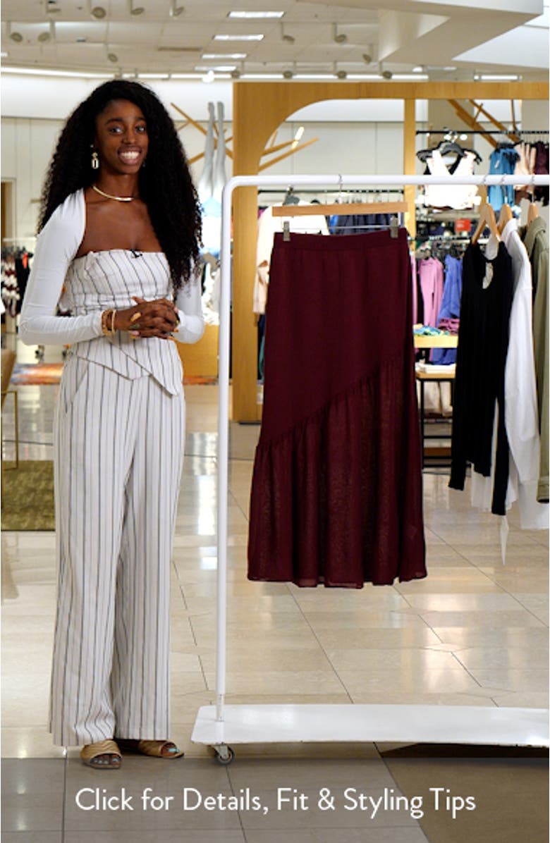 Aneira Asymmetric Knit Maxi Skirt, sales video thumbnail