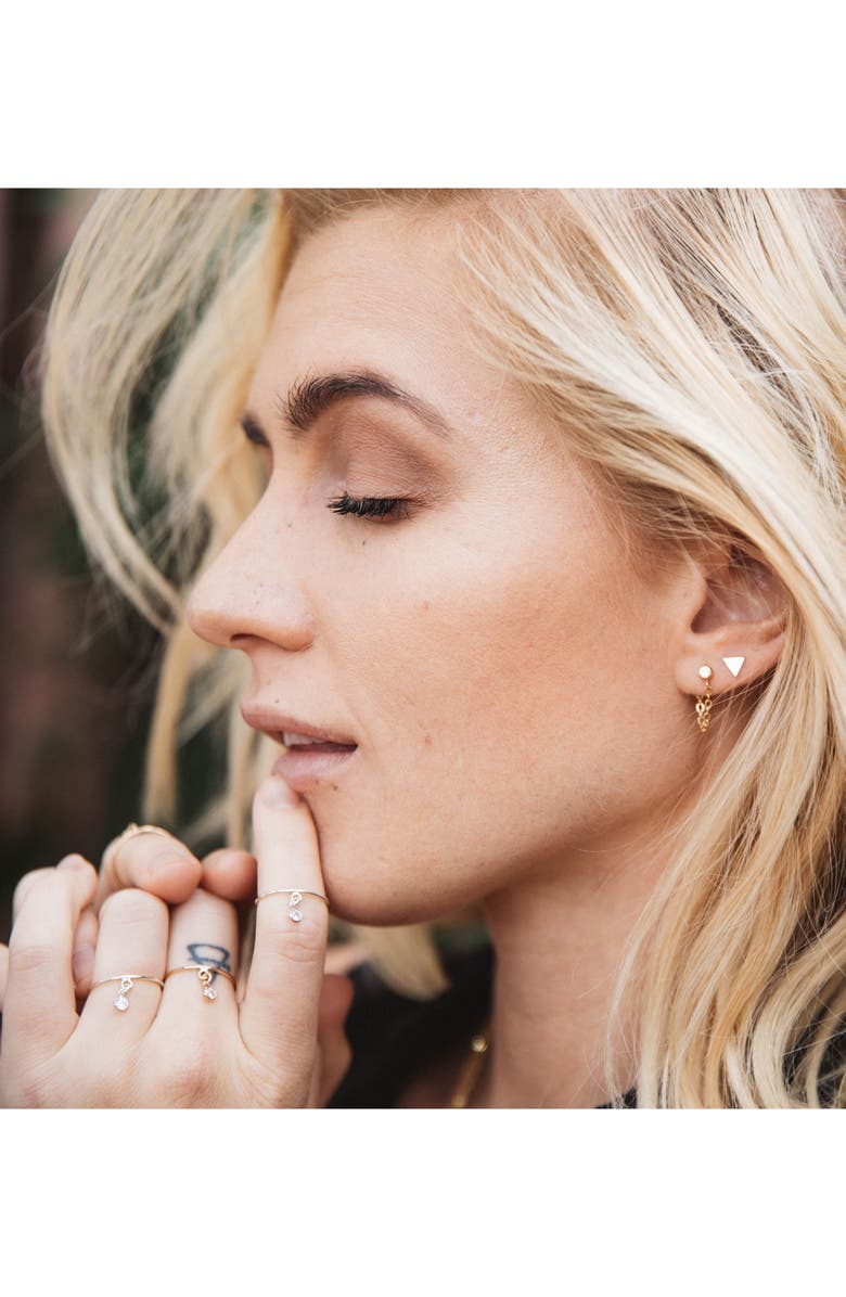 Set & Stones Lucca Triangle Stud Earrings, Alternate, color,