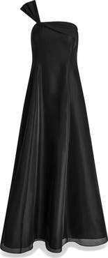 Donna Karan New York Asymmetric Satin Gown