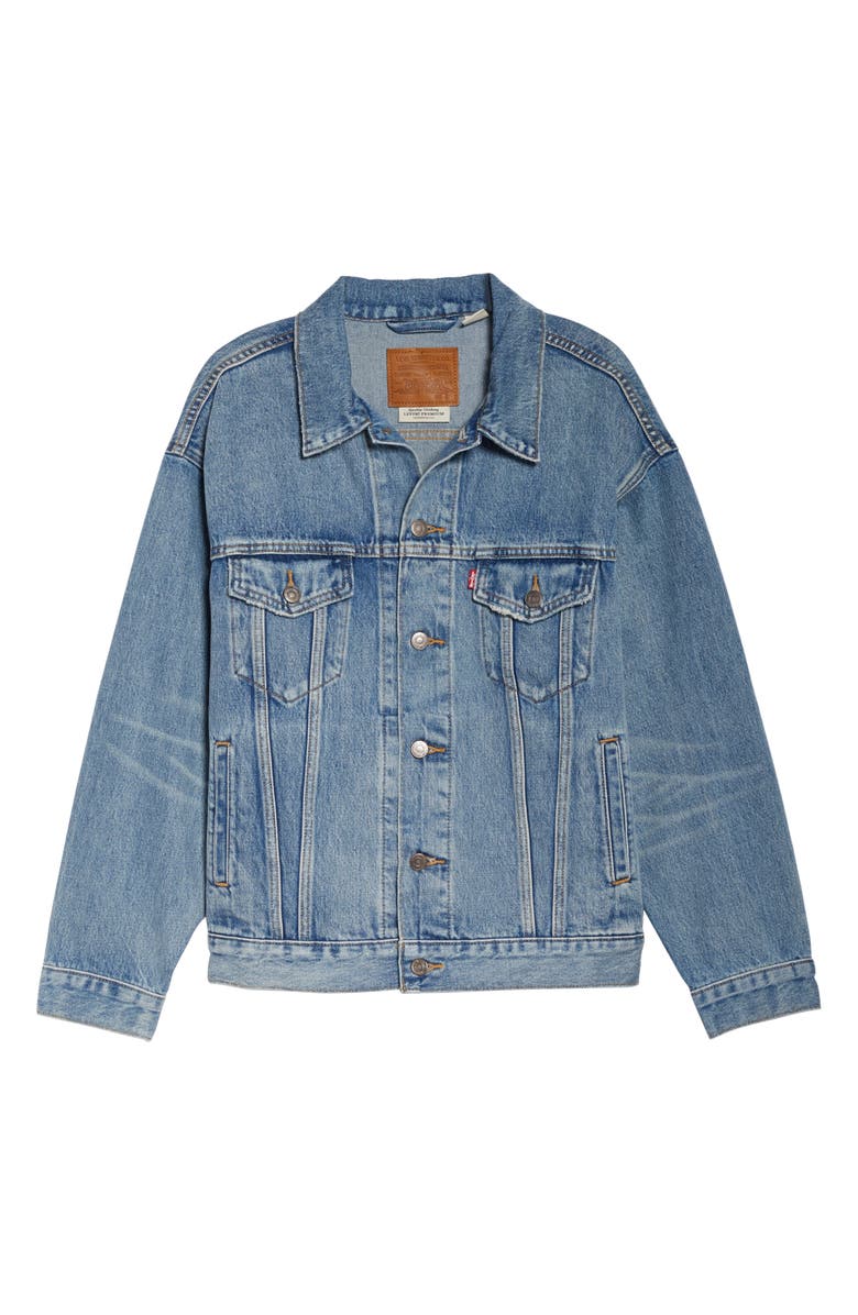 Levi's<sup>®</sup> Dad Denim Trucker Jacket, Alternate, color, 