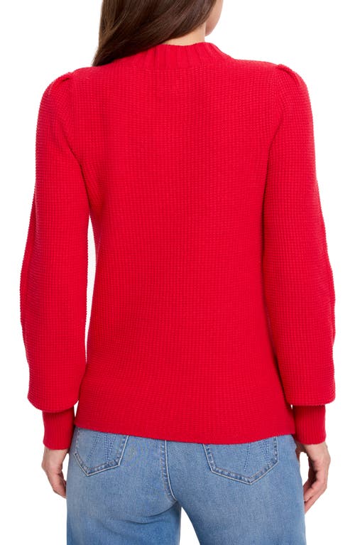 Nic + Zoe Nic+zoe Sequin Stitch Sweater In Amaryllis